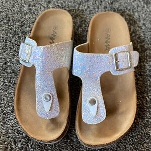 Anna Sparkly Silver Kids Sandals